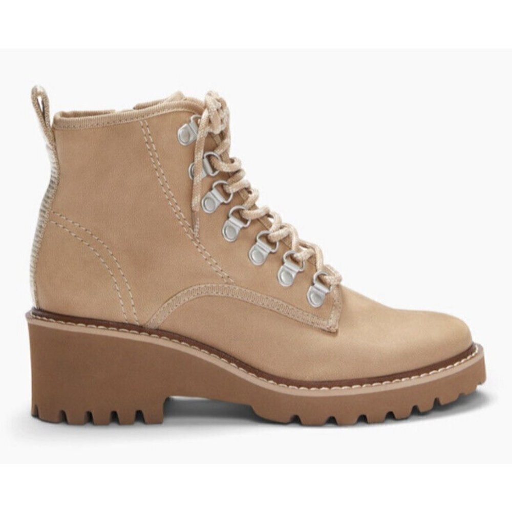 Evereve Dolce Vita Boot Womens 9.5 Huey Hiker Mushroom Beige‎ Tan New